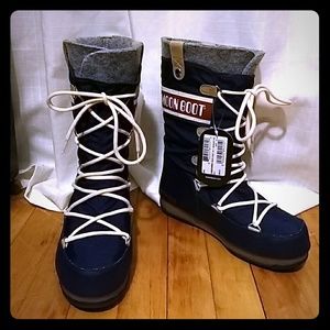 NWT Tecnica Moon Boot WE Monaco Felt - Blue